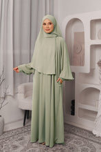 Load image into Gallery viewer, Kaftan Snow in Apple Green
