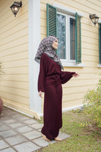 Load image into Gallery viewer, Nessa Tie - Dress in Maroon
