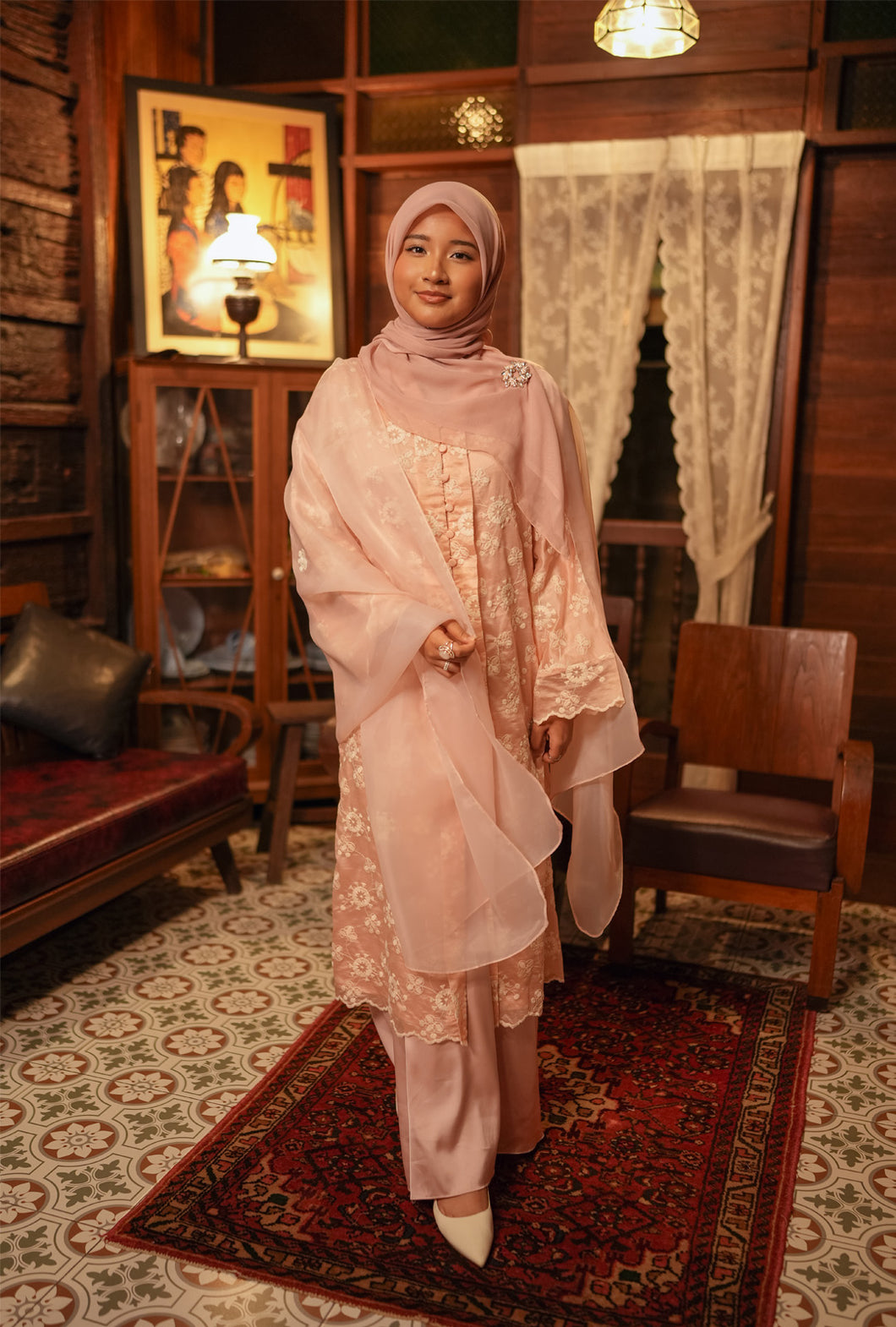 Kebarung Kesuma in Peachy Pink [Pre - Order -15 March]