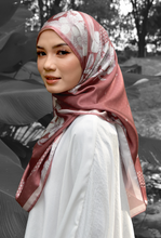 Load image into Gallery viewer, Sakura Shawl (Satin) in Dusty Cherry
