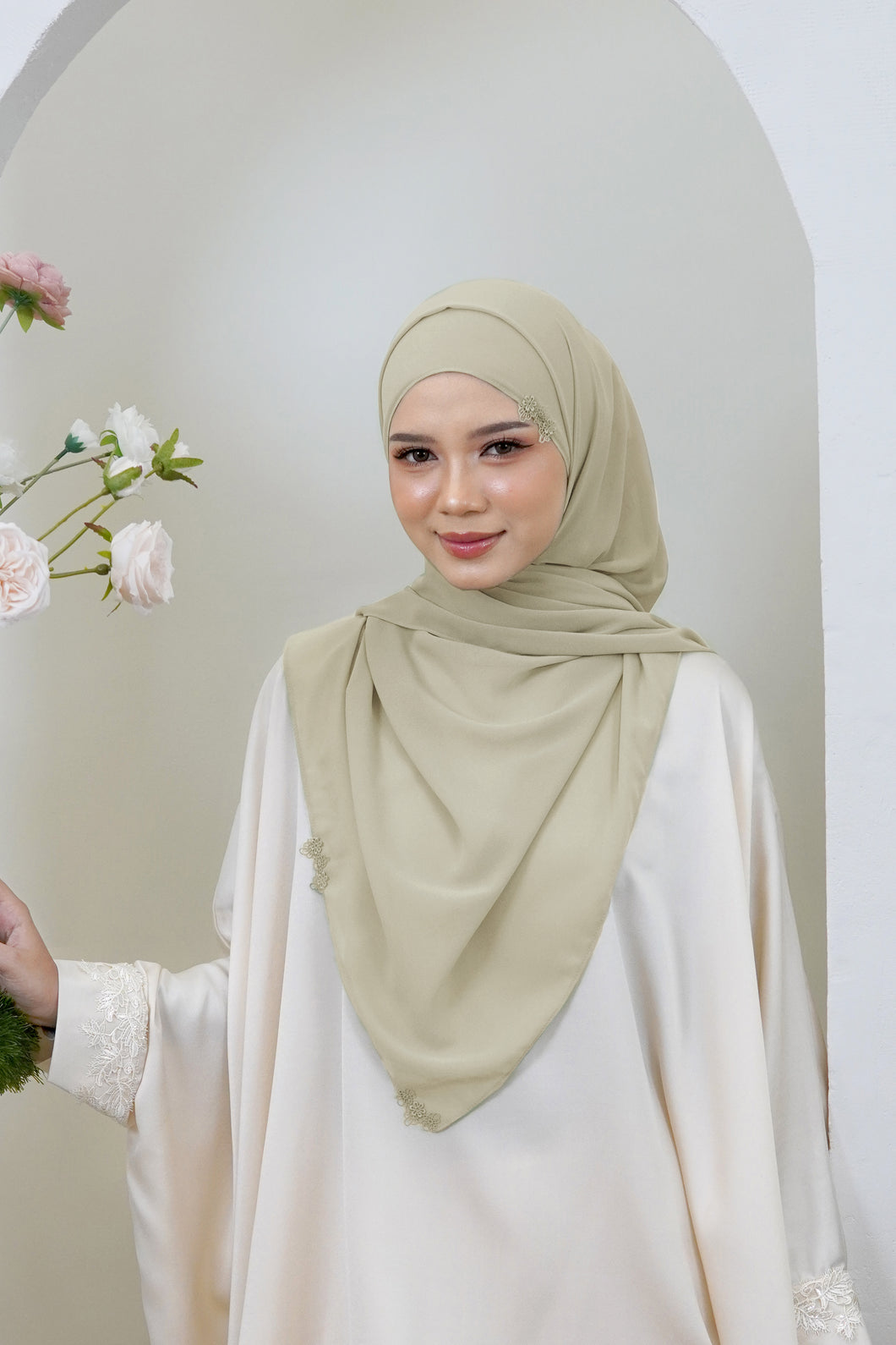 Sumayya Shawl in Khaki