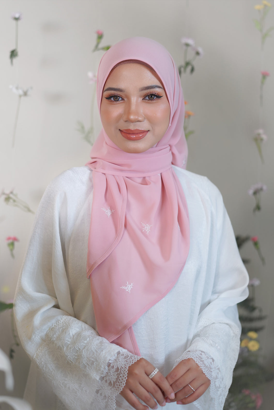 Lily Tri-Chiffon in Soft Pink (Display)